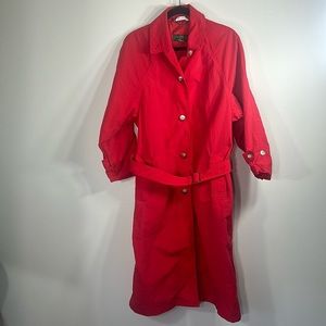 Orvis Red Trench Coat